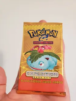 Pokemon Expedition Base Set WOTC 2002 Sealed Booster Pack (Venusaur Artwork) - Image 1