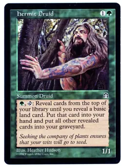 1X HERMIT DRUID [STH - STRONGHOLD] - MTG VINTAGE CARD [EXCELLENT] - Image 1