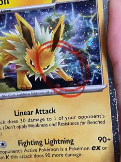 POKEMON JOLTEON 029/131 RARE COSMOS HOLOFOIL WITH SWIRL PRISMATIC EVOLUTIONS NM - Image 2