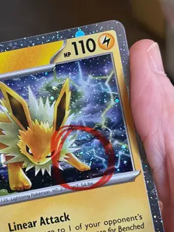 POKEMON JOLTEON 029/131 RARE COSMOS HOLOFOIL WITH SWIRL PRISMATIC EVOLUTIONS NM - Image 3