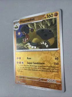 Pokemon TCG * Destined Rivals 106/182 Hippowdon U * REVERSE HOLO * FRESH PK - Image 2
