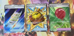 Pokemon Mega Evolutions Lot - Night Stretcher, Fighting Gong, & Air Balloon - Image 1