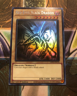 *** RED-EYES BLACK DRAGON *** 1ST EDITION GHOST RARE GFP2-EN176 YUGIOH! - Image 1