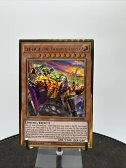 Yu-Gi-Oh! Eldlich the Golden Lord MGED-EN024 Premium Gold Rare 1st Edition NM - Image 1