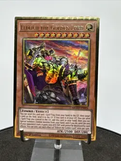 Yu-Gi-Oh! Eldlich the Golden Lord MGED-EN024 Premium Gold Rare 1st Edition NM - Image 2