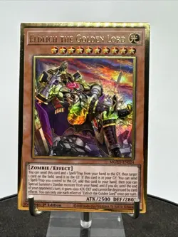 Yu-Gi-Oh! Eldlich the Golden Lord MGED-EN024 Premium Gold Rare 1st Edition NM - Image 3
