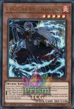 1st ed Vanquish Soul Jiaolong ultra rare AGOV-EN018 Yugioh - Image 1
