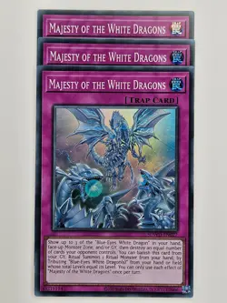 Yu Gi Oh - 3x SDWD-EN027 Majesty of the White Dragons - Super Rare - Image 1
