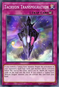Yugioh RA04-EN220 - Tachyon Transmigration - Platinum Secret Rare - Image 1