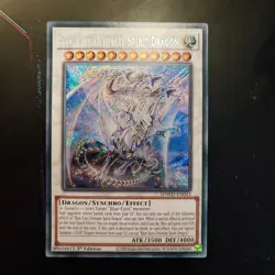 Yugioh SDWD-EN043 Blue-Eyes Ultimate Spirit Dragon Secret Rare 1st Edition MINT - Image 1