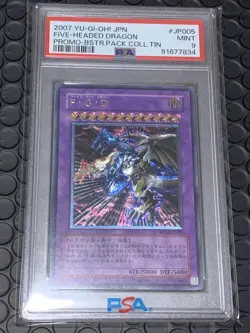 Yu-Gi-Oh 2007 Japanese Five Headed Doragon ultimate rare PSA9 - Image 2