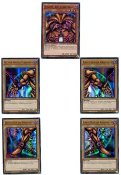 Yu-GI-OH Exodia die Verbotene Set Komplett! ALLE TEILE ULTRA RARE YGLD - Image 1