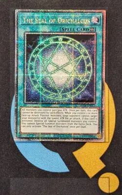 MP24-EN015 The Seal of Orichalchos Quarter Century Secret Rare 1st Ed YuGiOh - Image 1