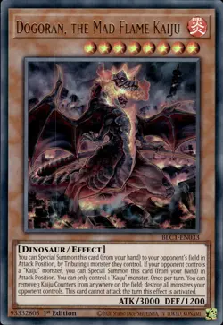 Dogoran, The Mad Flame Kaiju - Ultra Rare 1st Edition BLC1-EN033 - NM - YuGiOh - Image 1