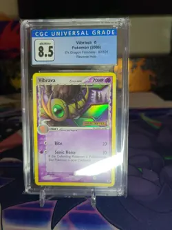 Pokemon Vibrava 42/101 Reverse Holo EX Dragon Frontiers CGC 8.5 Card TCG 2006 - Image 1
