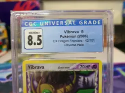 Pokemon Vibrava 42/101 Reverse Holo EX Dragon Frontiers CGC 8.5 Card TCG 2006 - Image 3