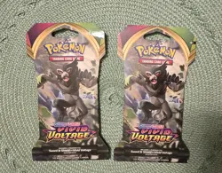 Pokemon TCG Sword & Shield Vivid Voltage 2020 Unopened 2 Pack Blooster 20Cards. - Image 1