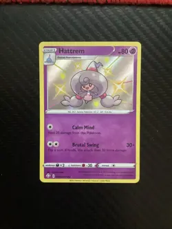 Hattrem SV055/SV122 Shining Fates Shiny Holo Rare Pokemon Card Near Mint - Image 1