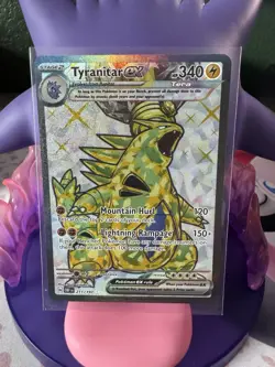 Pokemon TCG Tyranitar EX 211/197 Obsidian Flames Full Art Ultra Rare Card NM - Image 1