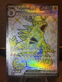 Pokemon TCG Tyranitar EX-211/197-SV03: Obsidian Flames Ultra Rare Holo Card NM - Image 1