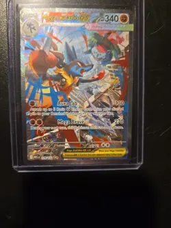 Mega Lucario Ex SIR 179/132 Mint Condition Pokemon Card Secret Illustration Rare - Image 5