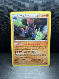 Pokemon Card TCG Gigalith 50/119 Holo Rare Phantom Forces 2014 - Image 1