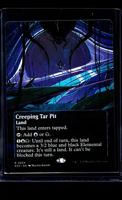 2025 MTG Magic the Gathering EOS Stellar Sights Borderless #54 Creeping Tar Pit - Image 1
