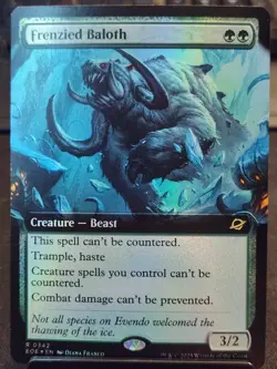 Frenzied Baloth - (Extended Art) - Edge of Eternities Foil - #0342 - Image 1