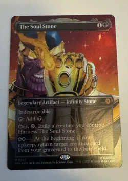 MTG - Spider Man - The Soul Stone - Borderless FOIL - Near Mint - Image 1