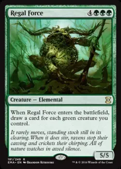 1x Regal Force - Foil Light Play, English Eternal Masters MTG Magic - Image 1