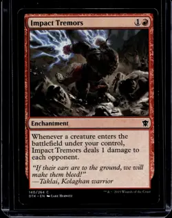 MTG Magic the Gathering Impact Tremors (140/272) Dragons of Tarkir LP - Image 1