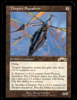 MTG Thopter Squadron LP Light Play Exodus [728] - Image 1