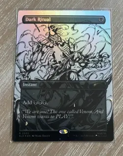 🌟 Dark Ritual FOIL 🕷Venom Unleashed Inks Secret Lair MTG Spiderman PRESALE🌟 - Image 1