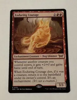 MTG Enduring Courage - Duskmourn: House of Horror LP - Image 1