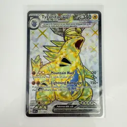 Tyranitar ex #211/197 Pokemon Scarlet & Violet 2023 Obsidian Flames - Image 1