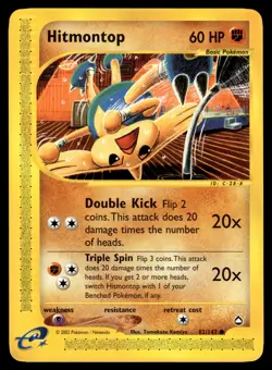 Hitmontop #082/147 Aquapolis Pokemon Near Mint or Better - Image 1