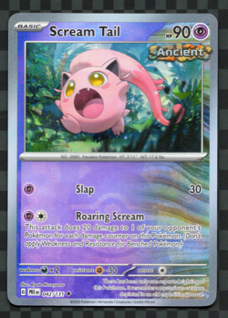 Scream Tail 42/131 Poke Ball Holo Pokemon TCG English Prismatic Evolutions NM - Image 1