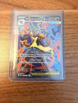 Pokemon TCG Mega Lucario EX 160/132 Ultra Rare Holo NM Mega Evolutions Full Art - Image 1