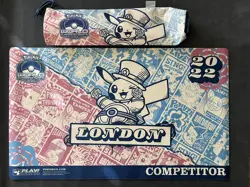 Pokemon 2022 World Championships London Pikachu Competitor Playmat - Image 1