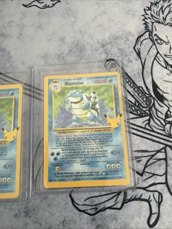 Pokemon TCG Card Blastoise 2/102 Celebrations 25th Anniversary X3 Bundle - Image 4