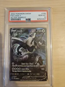 PSA 10 Pokemon TCG Lugia V Silver Tempest 186/195 Holo Ultra Rare - Image 1
