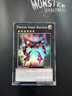 YUGIOH PHOTON STRIKE BOUNZER SUPER RARE CT09-EN022 LIMITED EDITION - Image 1
