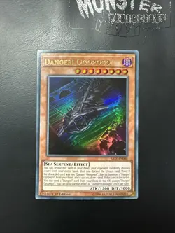 YUGIOH DANGER OGOPOGO ULTRA RARE SAST-EN000 1ST EDITION - Image 1