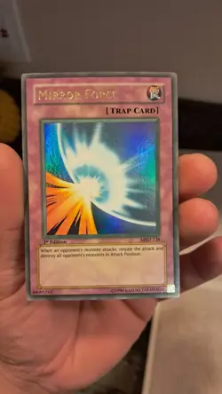 Mirror Force MRD-138 Ultra Rare 1st Edition Yu-Gi-Oh Faded Misprint Near Mint - Image 1