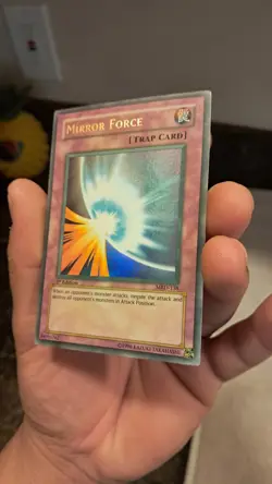 Mirror Force MRD-138 Ultra Rare 1st Edition Yu-Gi-Oh Faded Misprint Near Mint - Image 3
