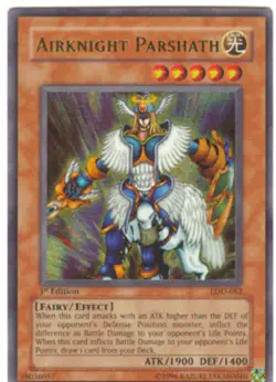 Yugioh! LP Airknight Parshath - LOD-062 - Ultra Rare - 1st Edition Lightly Playe - Image 1