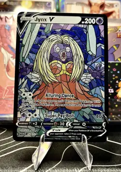Jynx V ACG Stained Glass Art Card - Pokemon Inspired Collector’s Card🔥 - Image 1