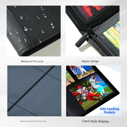 Premium 360 Card Binder with Zippered 9-Pocket Pages for TCG and Sports Cards - Image 4