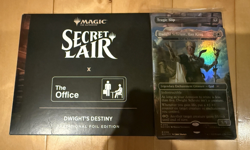 MTG Magic Secret Lair Office Dwight's Destiny Foil Card Set Tragic Slip Bonus - Image 1