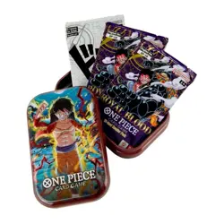 One Piece Card Game Tin Pack Set Vol 1 TS-01 IN HAND FACTORY SEALED SHIPPING NOW - Image 1